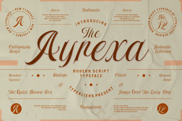 Ayrexa Font for Web Design