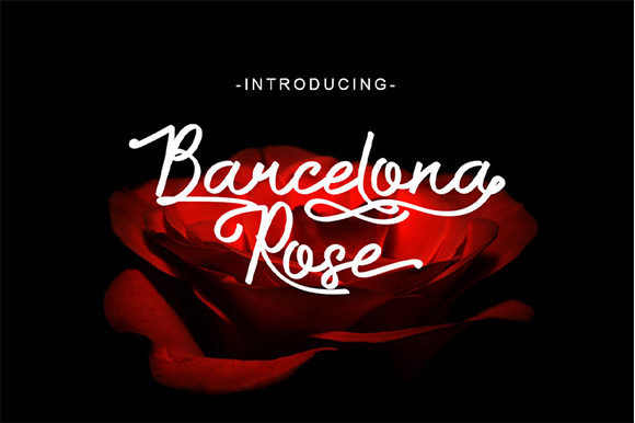 Barcelona Rose Font for Creative Makers