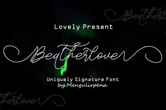 Beatherlove Font: Elegant Script for Creative Makers