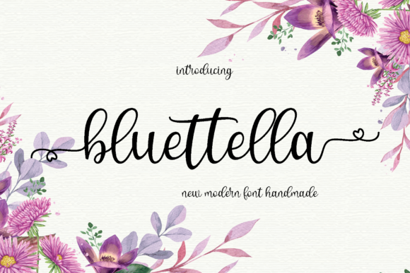 Bluettella: A Script Font for Elegant Design