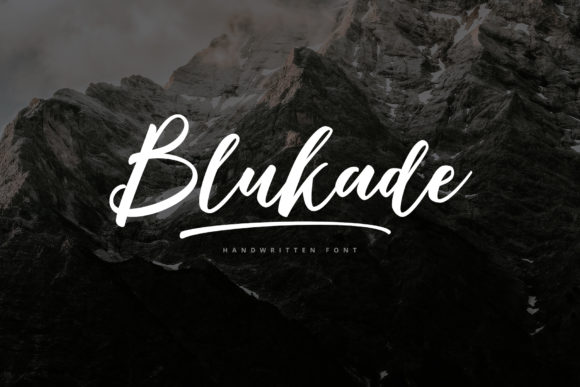 Blukade Font: Elegant Handwritten Style