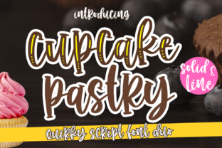 Cupcake Pastry Font for Business Branding