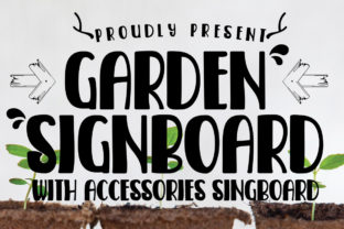 Garden Signboard Font