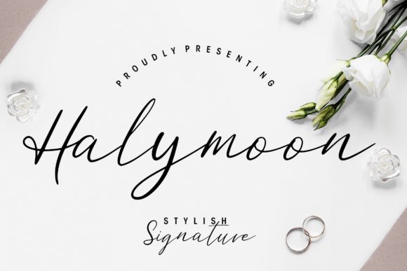Halymoon Font: Elegant Script for Designers