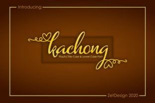 Kachong Font for Elegant Design