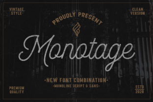 Monotage: A Premium Font for Editorial Design