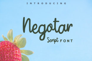 Negotar Font: Bold Handwritten Style