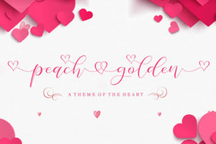 Peach Golden Font for Creative Makers