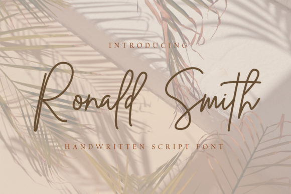 Ronald Smith Font for Elegant Branding
