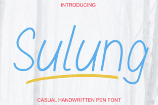 Sulung: A Friendly Handwritten Font