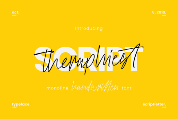 Theraphiest: Elegant Script Font